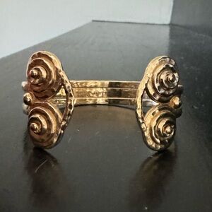 The Legend Solid 14k Yellow Gold Cuff Bracelet